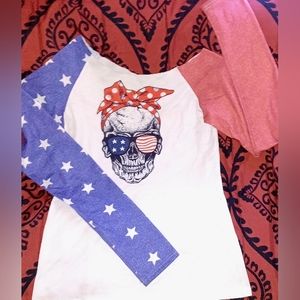 Like new skull long sleeve shirt size small